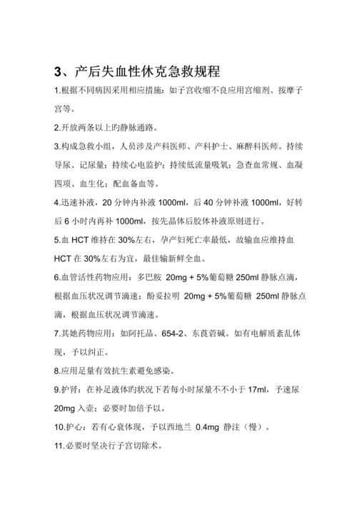 产科急救应急全新预案汇总.docx