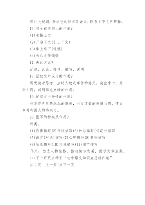 初中语文知识点总结归纳.docx