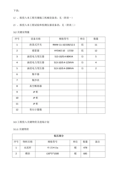 田间工程建设项目投标文件模板.docx