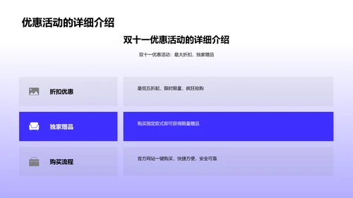 双十一购物解析PPT模板