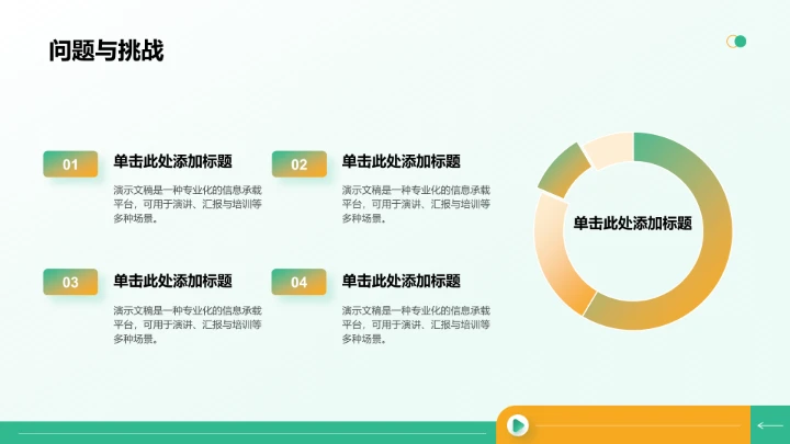 绿色简约风年中运营数据分析PPT