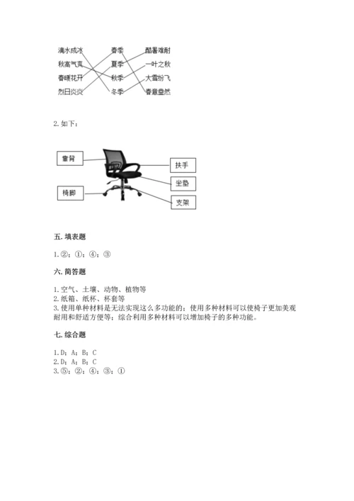 教科版二年级上册科学期末测试卷精品（名师系列）.docx