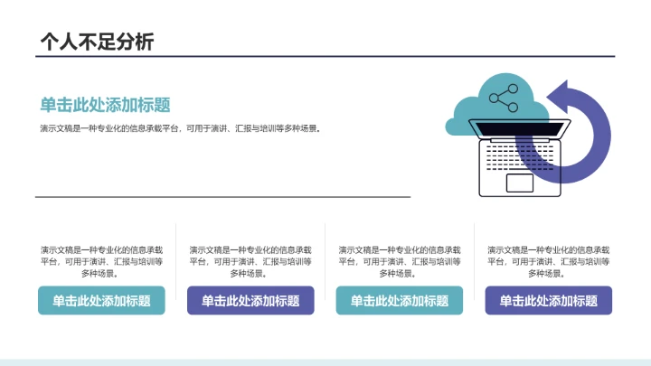 大学生期末总结班会PPT模板
