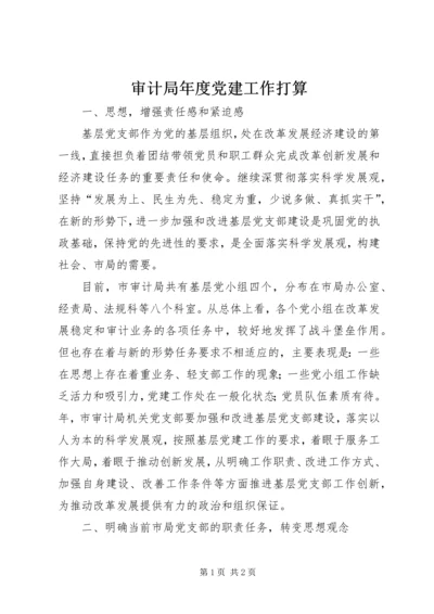 审计局年度党建工作打算 (5).docx