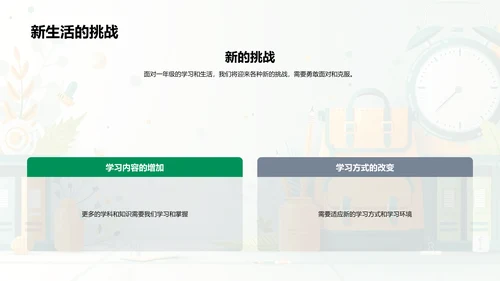 一年级新生学习指南PPT模板