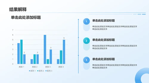 蓝色3D风数据分析报告PPT模板