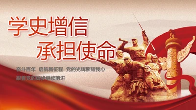学史增信承担使命党史学习教育PPT