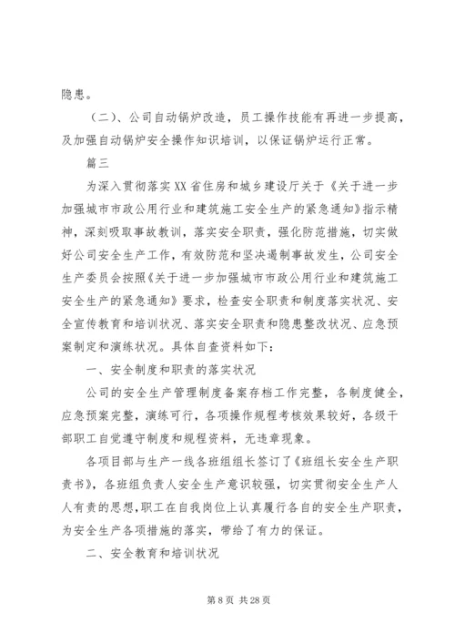 安全生产自查报告八篇.docx
