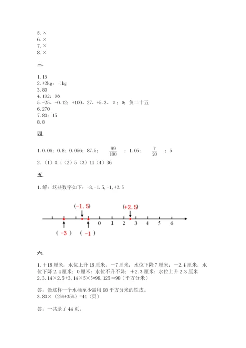 小升初数学考前检测试题（培优）.docx