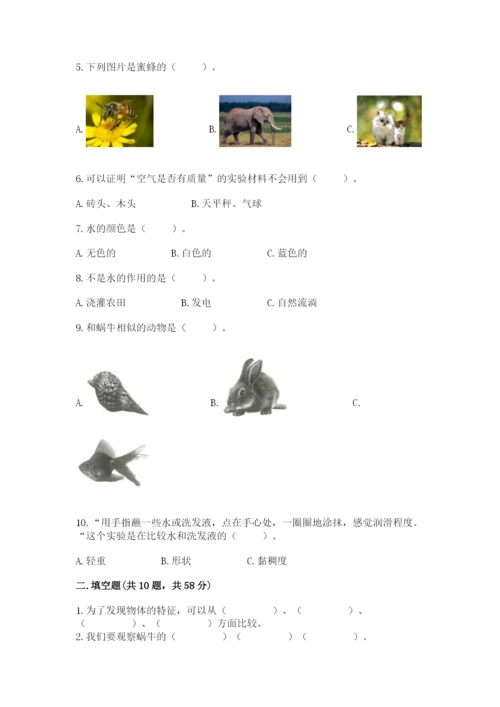 教科版一年级下册科学期末测试卷附参考答案（轻巧夺冠）.docx