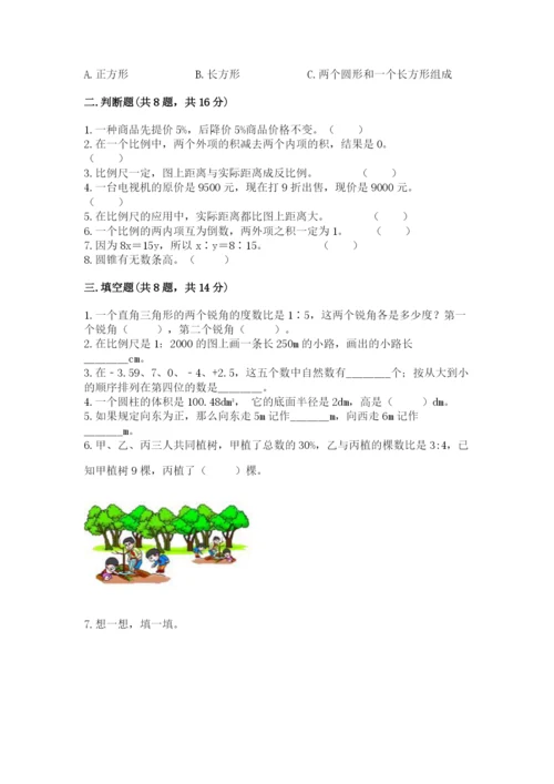 小升初数学期末测试卷及完整答案【网校专用】.docx