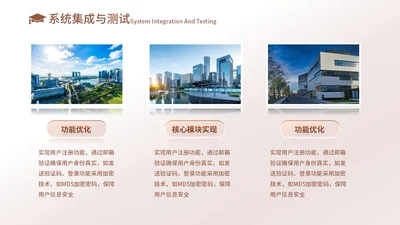 橙色创意风3项图文排版PPT单页