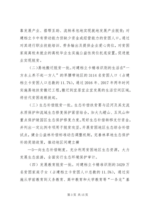 关于推进全县精准脱贫攻坚工作的办法.docx