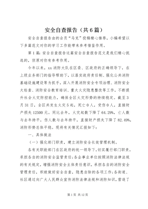 安全自查报告（共6篇） (2).docx