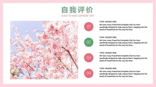 小清新花朵韩范职场女工作总结通用PPT模版