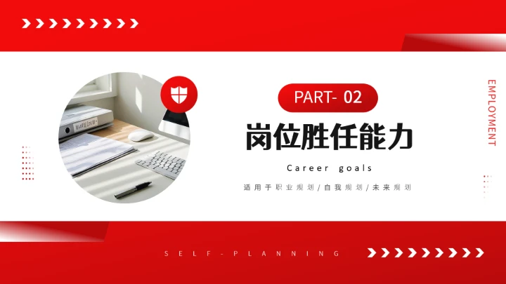 汉语言文学专业大学生求职综合能力展示职业生涯规划通用PPT