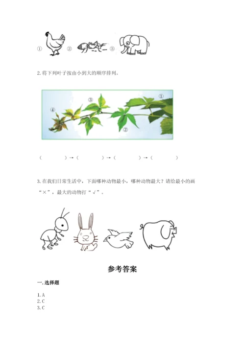 教科版一年级上册科学期末测试卷附参考答案（综合卷）.docx