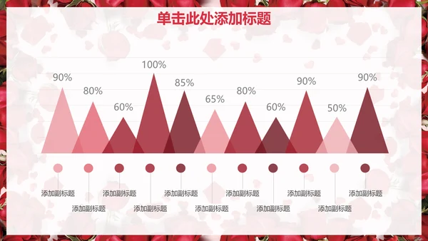 浓情七夕玫瑰花情人节通用PPT模版
