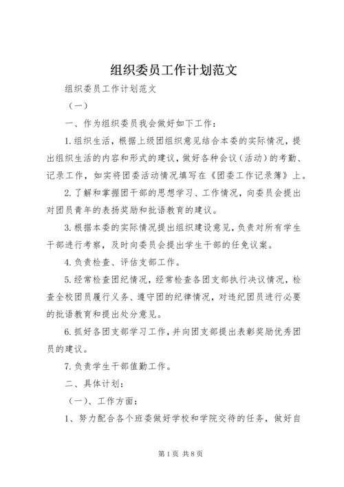 组织委员工作计划范文.docx