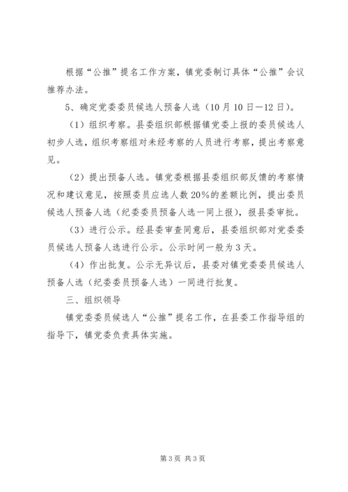 镇委员会委员候选人公推提名工作方案 (2).docx