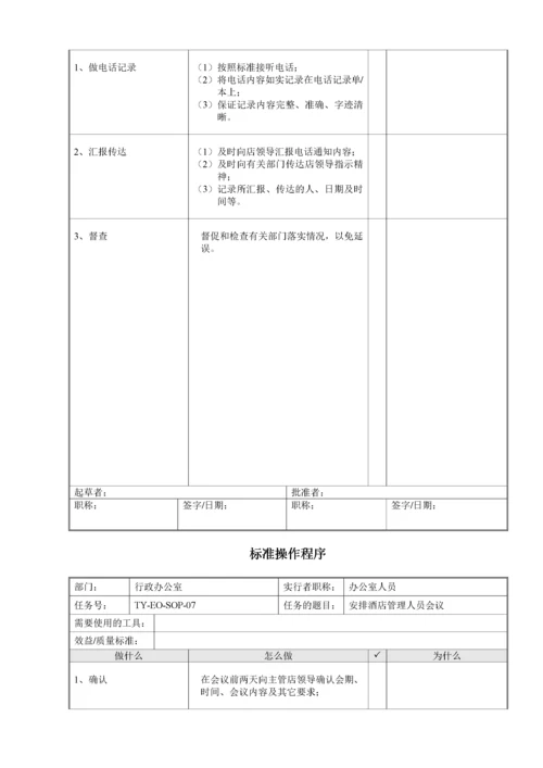 人力资源部SOP(标准操作手册).docx