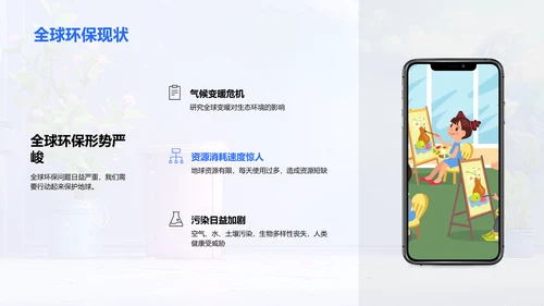 环保知识与实践PPT模板