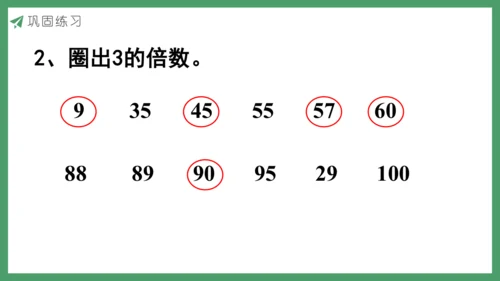 新人教版数学五年级下册2.2   因数和倍数的认识（2）课件