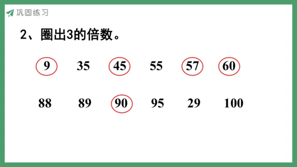 新人教版数学五年级下册2.2   因数和倍数的认识（2）课件