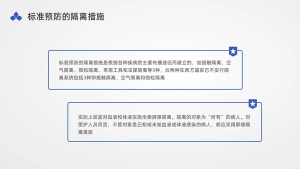 蓝色水彩简约插画医务人员职业暴露培训PPT课件