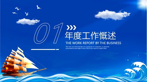 2021年乘风破浪商务年终总结新年计划工作述职报告动态ppt