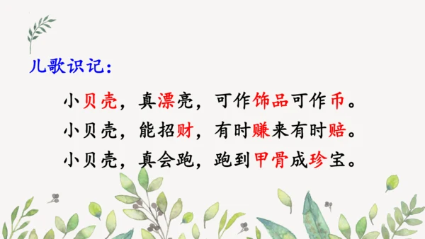 识字3 贝的故事（第一课时）课件
