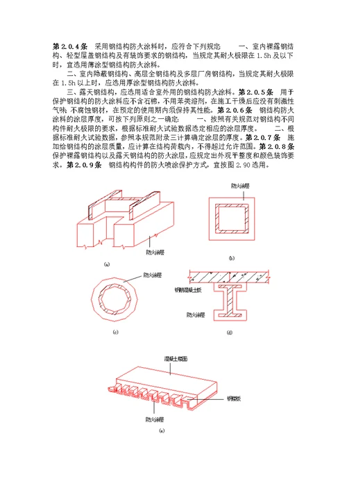 钢结构防火涂料应用技术规范