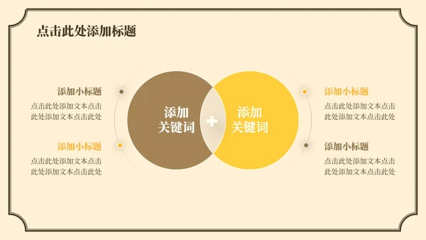 黄色中国风长恨歌教学课件PPT模板