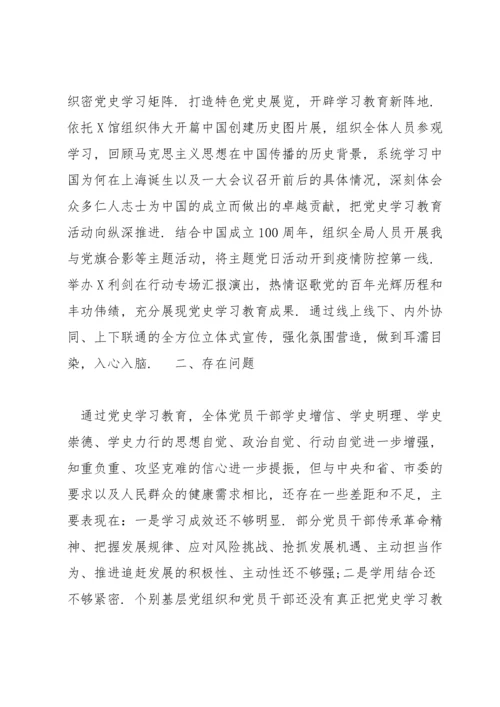 县公安局党史学习教育总结报告.docx