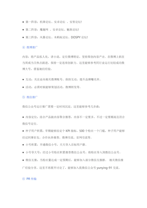 专业策划一个高效的市场推广运营专项方案.docx