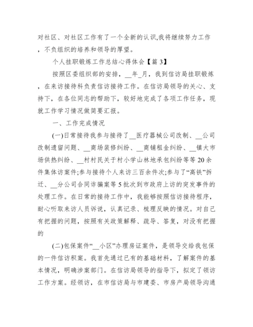 个人挂职锻炼工作总结心得体会.docx