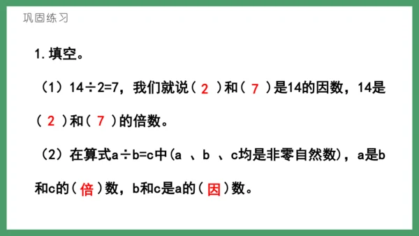 新人教版数学五年级下册2.1   因数和倍数的认识（1）课件 (共21张PPT)