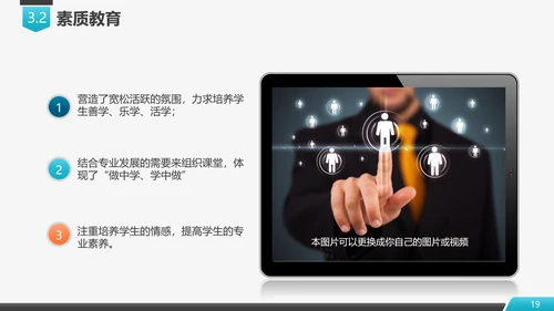 学校招生简章评优自评汇报PPT模板