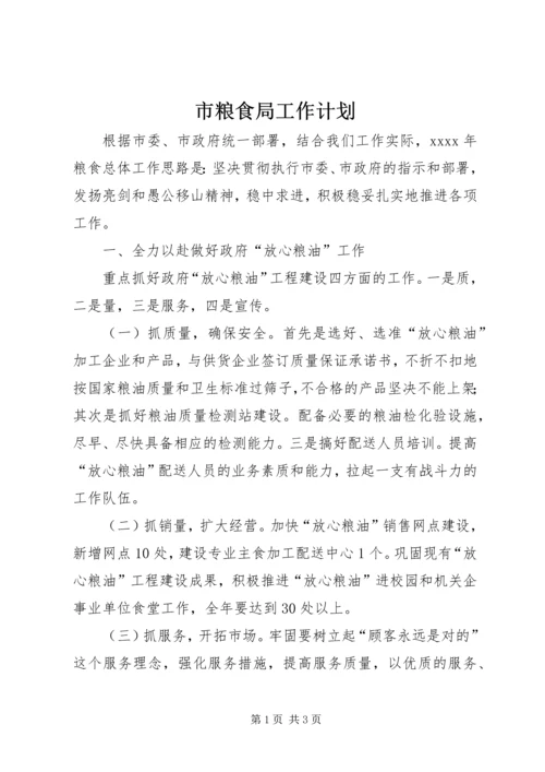 市粮食局工作计划 (8).docx