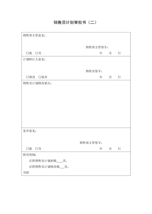 现代企业营销表格汇总.docx