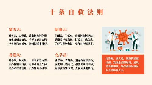 全国防灾减灾日安全教育常识教学PPT模板