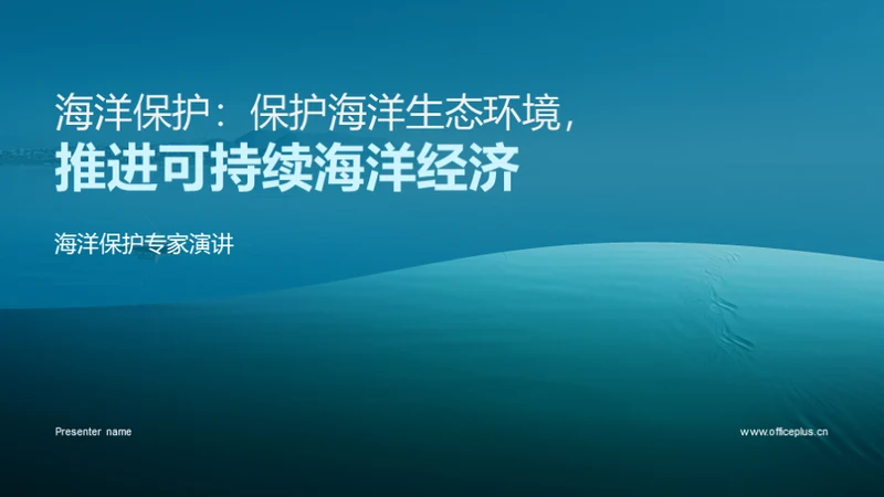 海洋保护：保护海洋生态环境，推进可持续海洋经济