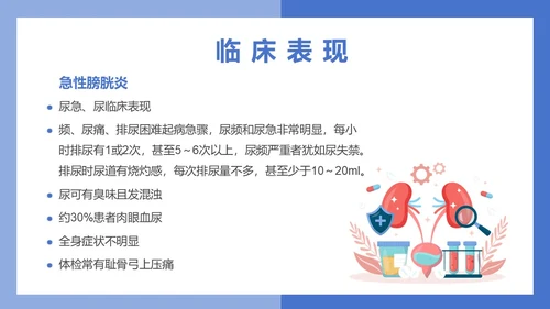 医疗风医疗泌尿系感染PPT模板
