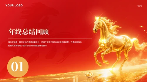 马年年终总结汇报模板
