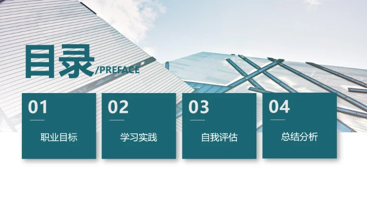 绿色商务风临床医学专业大学生求职综合展示职业生涯规划通用PPT模版