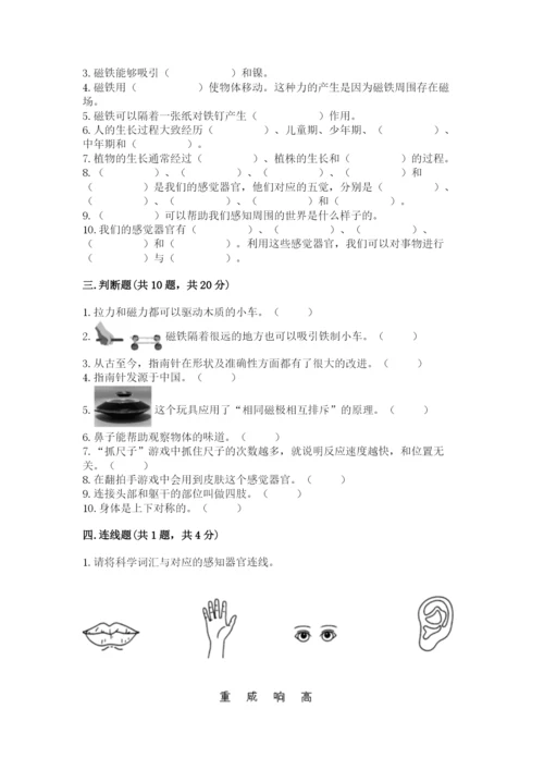 教科版小学科学二年级下册 期末测试卷带答案（黄金题型）.docx