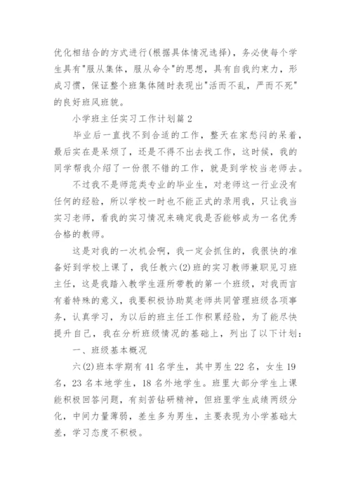 小学班主任实习工作计划6篇.docx
