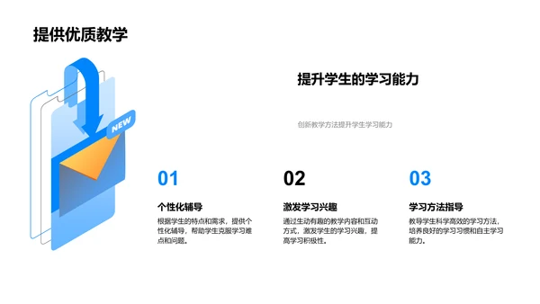 教育专业述职报告PPT模板