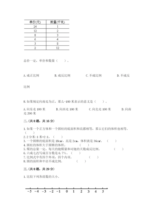 山西省【小升初】2023年小升初数学试卷（真题汇编）.docx