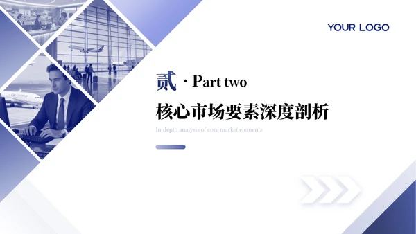 紫色商务旅游行业发展分析报告通用PPT模板